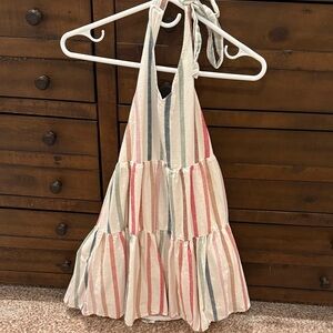 Striped Halter Dress